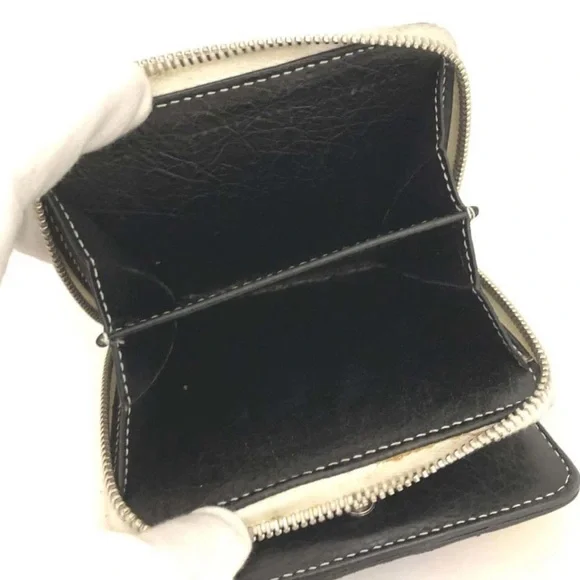 ✨🛍️ Balenciaga Multicolor Stripe Leather Compact Wallet - Picture 3 of 3